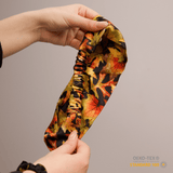 Fall Leaves Pure Silk Headband - NOCHKA