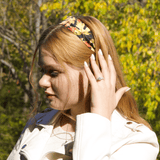 Fall Leaves Pure Silk Headband - NOCHKA