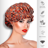 Fall Theme Pure Mulberry Silk Bonnet – Reversible & Durable - NOCHKA