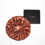 Fall Theme Pure Mulberry Silk Bonnet – Reversible & Durable - NOCHKA