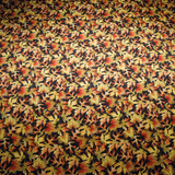 Fall Themed Print 100% Pure Mulberry Silk Fabric 19mm 54" Width Pre - Cut Silk Fabric - NOCHKA