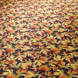 Fall Themed Print 100% Pure Mulberry Silk Fabric 19mm 54" Width Pre - Cut Silk Fabric - NOCHKA