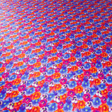 Floral #1 Print 100% Pure Mulberry Silk Fabric 19mm 54" Width Pre - Cut Silk Fabric - NOCHKA