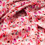 Floral #2 Print 100% Pure Mulberry Silk Fabric 19mm 54" Width Pre - Cut Silk Fabric - NOCHKA