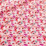 Floral #2 Print 100% Pure Mulberry Silk Fabric 19mm 54" Width Pre - Cut Silk Fabric - NOCHKA