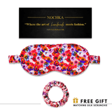 Floral Pure Silk Sleep Mask - NOCHKA