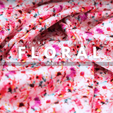 Floral Ultra - Skinny Silk Scrunchies (Set of 5) - NOCHKA