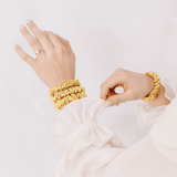 Gold Ultra Skinny Scrunchie – 100% Pure Mulberry Silk, Perfect for All Hair Types - NOCHKA