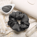 Graphite Gray Regular Scrunchie – 100% Pure Mulberry Silk, Perfect for All Hair Types - NOCHKA