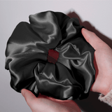 Graphite Jumbo Scrunchie – 100% Pure Mulberry Silk, Perfect for All Hair Types - NOCHKA