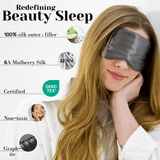 Graphite Pure Silk Sleep Mask - NOCHKA