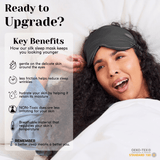 Graphite Pure Silk Sleep Mask - NOCHKA