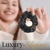 Graphite Skinny Scrunchie – 100% Pure Mulberry Silk, Perfect for All Hair Types - NOCHKA