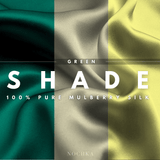 Green Shades of 3 Skinny Mulberry Silk Scrunchies | 100% Silk - NOCHKA