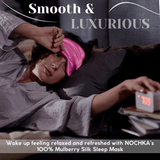 Hot Pink Pure Silk Sleep Mask - NOCHKA