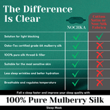 Hunter Green Pure Silk Sleep Mask Set - NOCHKA
