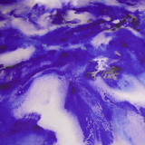 Indigo Print 100% Pure Mulberry Silk Fabric 19mm 54" Width Pre - Cut Silk Fabric - NOCHKA