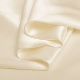 Ivory 100% Pure Mulberry Silk Fabric 19mm 44" Width Pre - Cut Silk Fabric - NOCHKA