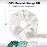 Jungle Shades of 3 Regular Mulberry Silk Scrunchies | 100% Silk - NOCHKA