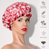 Kiss Print Pure Mulberry Silk Bonnet – Reversible & Durable - NOCHKA