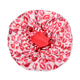 Kiss Print Pure Mulberry Silk Bonnet – Reversible & Durable - NOCHKA