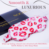 Kissed Pure Silk Sleep Mask - NOCHKA