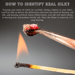 Lavender Fog 100% Pure Mulberry Silk Fabric 19mm 44" Width Pre - Cut Silk Fabric - NOCHKA