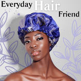 Lavender Indigo Pure Mulberry Silk Bonnet – Reversible & Durable - NOCHKA