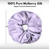 Lavender Jumbo Scrunchie – 100% Pure Mulberry Silk, Perfect for All Hair Types - NOCHKA