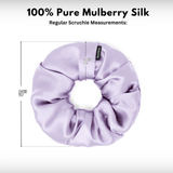 Lavender Regular Scrunchie – 100% Pure Mulberry Silk, Perfect for All Hair Types - NOCHKA