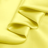 Lemon Yellow 100% Pure Mulberry Silk Fabric 19mm 44" Width Pre - Cut Silk Fabric - NOCHKA