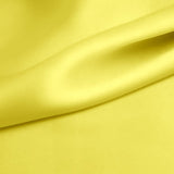 Lemon Yellow 100% Pure Mulberry Silk Fabric 19mm 44" Width Pre - Cut Silk Fabric - NOCHKA
