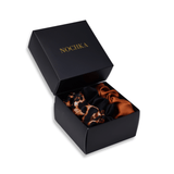 Leopard Shades of 3 Regular Mulberry Silk Scrunchies | 100% Silk - NOCHKA