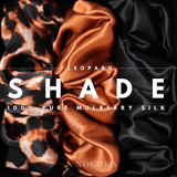 Leopard Shades of 3 Regular Mulberry Silk Scrunchies | 100% Silk - NOCHKA