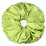 Lime Jumbo Scrunchie – 100% Pure Mulberry Silk, Perfect for All Hair Types - NOCHKA