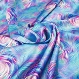 Lollipop Print 100% Pure Mulberry Silk Fabric 19mm 54" Width Pre - Cut Silk Fabric - NOCHKA