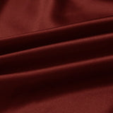 Merlot Red 100% Pure Mulberry Silk Fabric 19mm 44" Width Pre - Cut Silk Fabric - NOCHKA