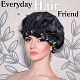 Midnight Print Pure Mulberry Silk Bonnet – Reversible & Durable - NOCHKA