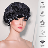 Midnight Print Pure Mulberry Silk Bonnet – Reversible & Durable - NOCHKA