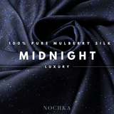 Midnight Ultra - Skinny Silk Scrunchies (Set of 5) - NOCHKA