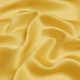 Mustard 100% Pure Mulberry Silk Fabric 19mm 44" Width Pre - Cut Silk Fabric - NOCHKA