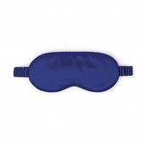 Navy Blue Pure Silk Sleep Mask Set - NOCHKA
