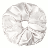 Off White Jumbo Scrunchie – 100% Pure Mulberry Silk, Perfect for All Hair Types - NOCHKA