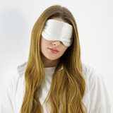 Off White Pure Silk Sleep Mask - NOCHKA