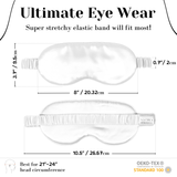 Off White Pure Silk Sleep Mask - NOCHKA