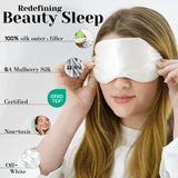 Off White Pure Silk Sleep Mask - NOCHKA