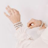 Off White Ultra Skinny Scrunchie – 100% Pure Mulberry Silk, Perfect for All Hair Types - NOCHKA