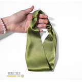 Olive Pure Silk Headband - NOCHKA