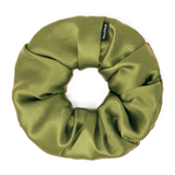 Olive Regular Scrunchie – 100% Pure Mulberry Silk, Perfect for All Hair Types - NOCHKA