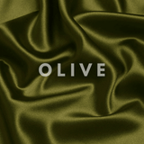 Olive Skinny Scrunchie – 100% Pure Mulberry Silk, Perfect for All Hair Types - NOCHKA